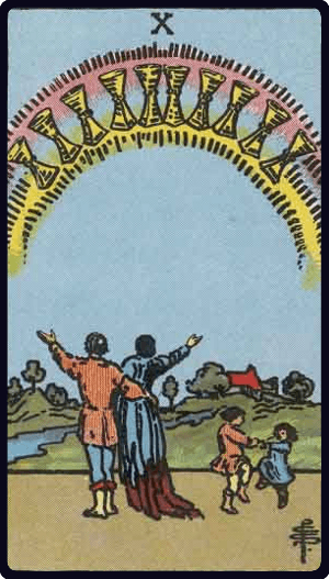 Desetka Pehara tarot karta