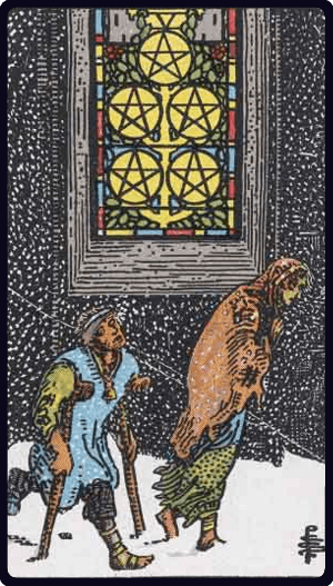 Petica Pentakla tarot karta