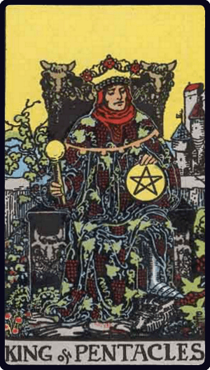Kralj Pentakla tarot karta