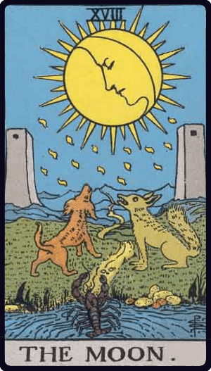 Mesec tarot karta