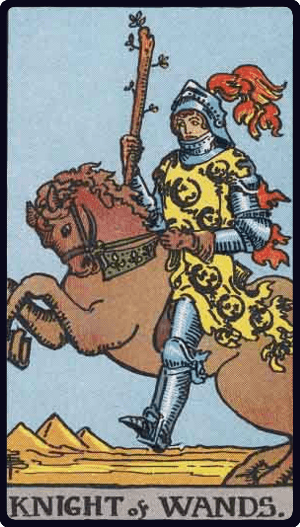 Vitez Štapova tarot karta
