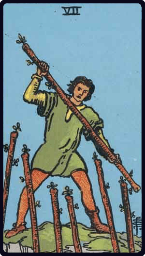 Sedmica Štapova tarot karta