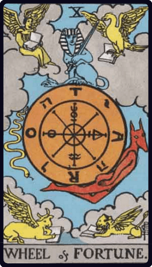 Točak Sudbine tarot karta